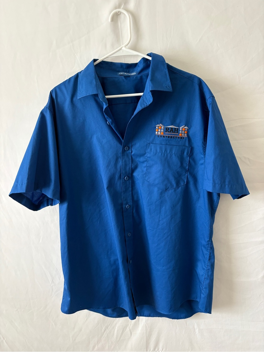 Blue Collared Port Authority Button Up Shirt